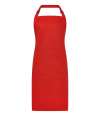 BR550 Brand Lab Organic/Recycled Bib Pocket Apron Red colour image